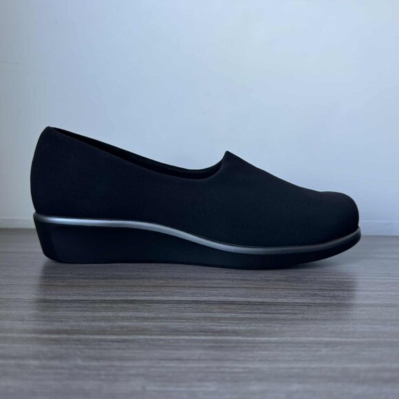 SAS Bliss Women's Tripad Slip on Wedges Shoes $145 in Black - Picture 7 of 12